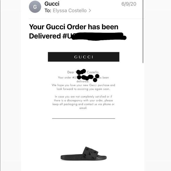 Gucci Rubber GG Slide Sandal - Picture 11 of 11